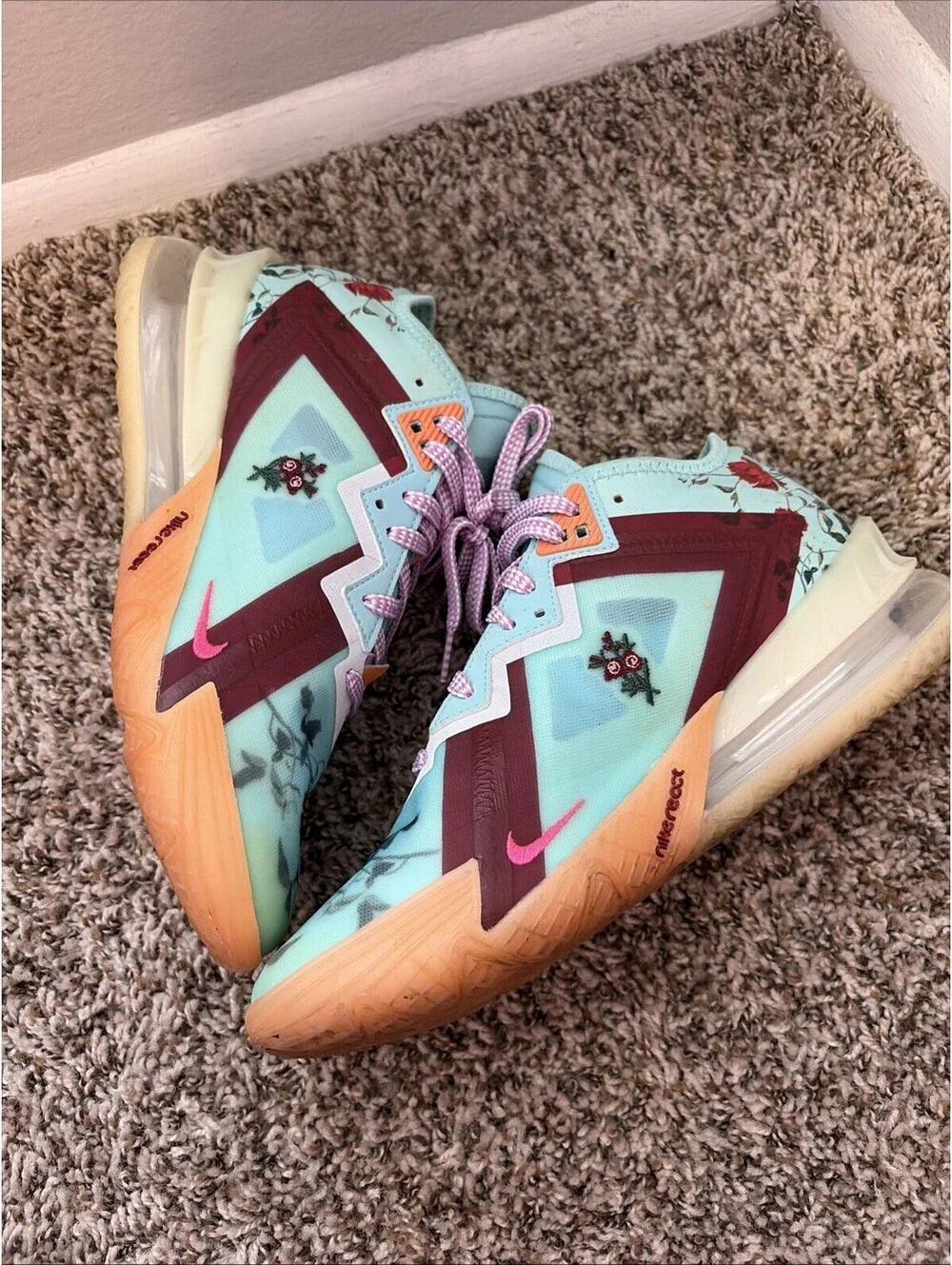 Nike LeBron 18 Low x Mimi Plange Daughters Men's Size 7.5 US Shoes CV7562-400